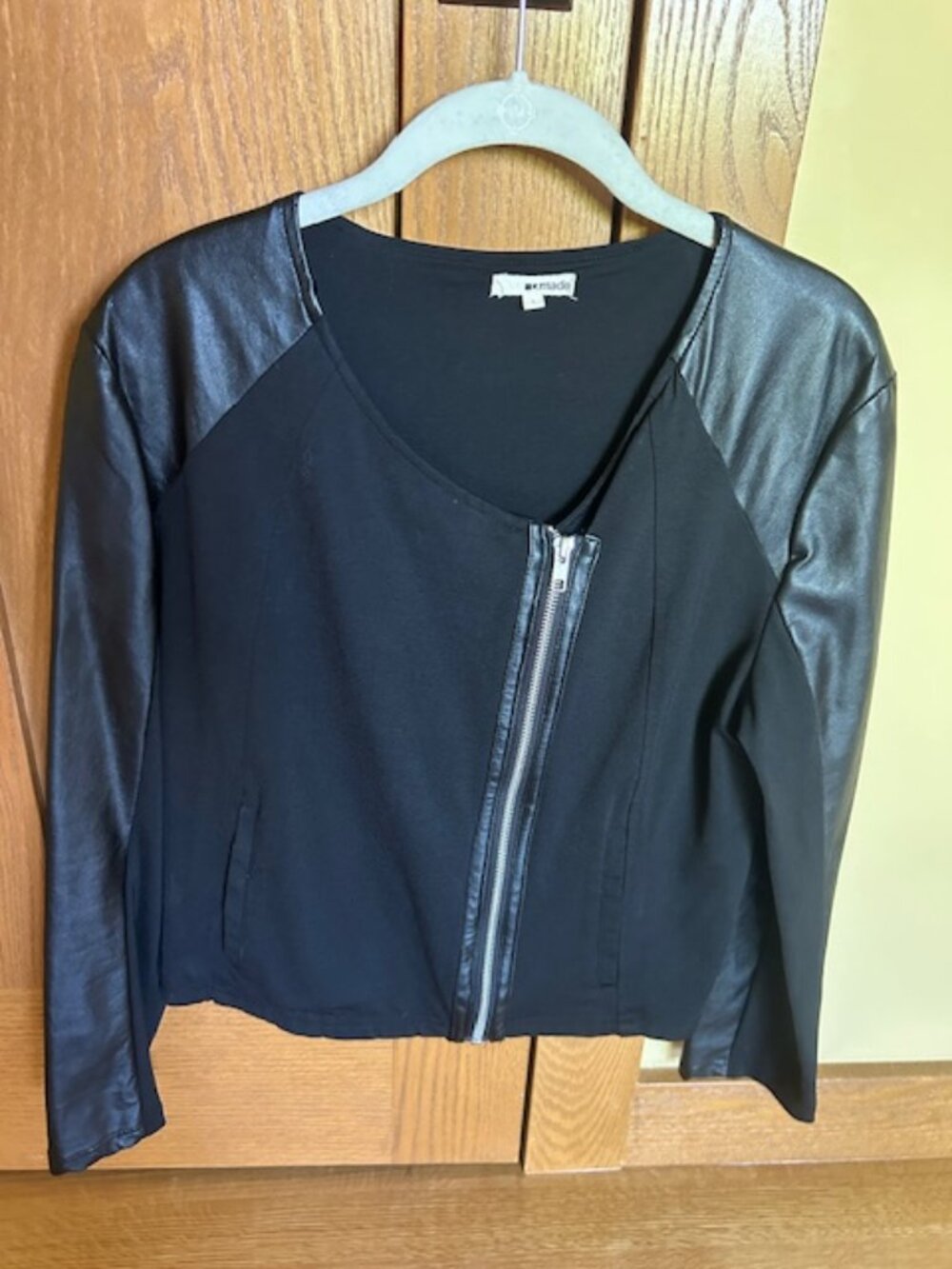 LAmade Black Faux Leather Jacket